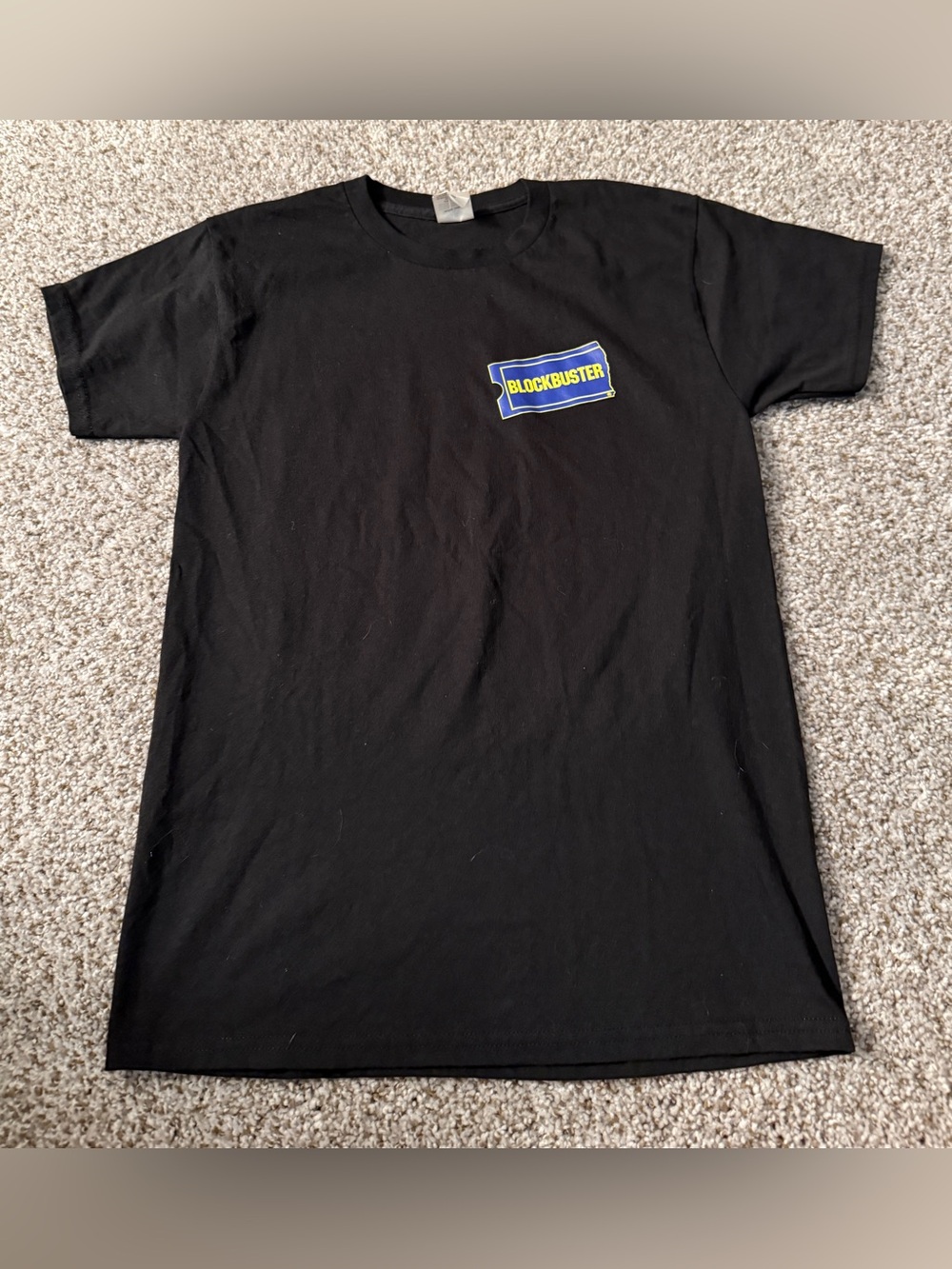 Vintage-Style Blockbuster “Make It a Movie Night” Tee – Bend Oregon – Size S